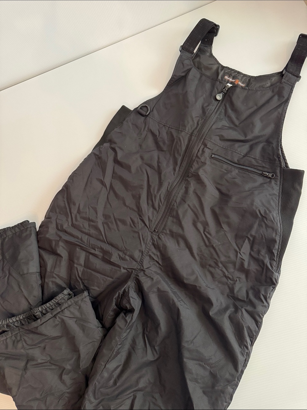 Men's Black Insulated snow overalls